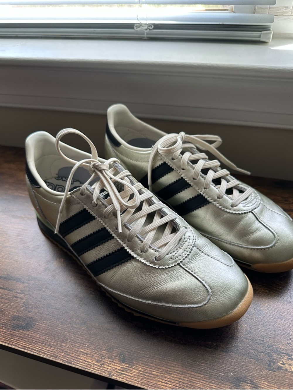 Women’s Adidas SL 72 OG in silver and black